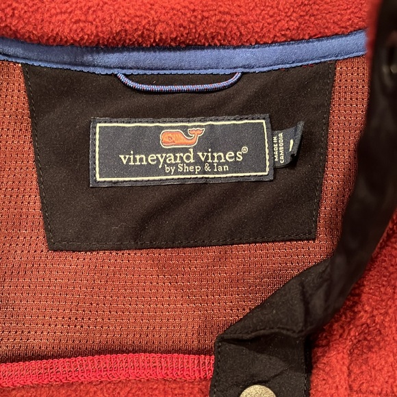 Vineyard vines quarter zip up maroon medium - Picture 2 of 2